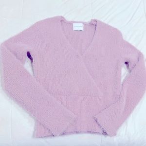 ✨Pink Rose Fuzzy knit pink blush sweater!